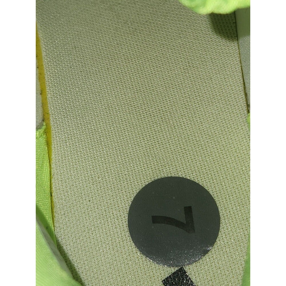 New! Adidas Tensaur Comfort Kids Shoes Grey w/lime green accents US Sz 7 - Picture 5 of 12